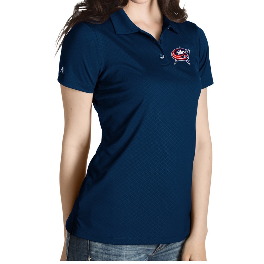 Columbus Blue Jackets navy blue women’s polo